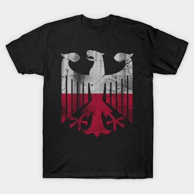 German Polish Eagle Heritage T-Shirt by E